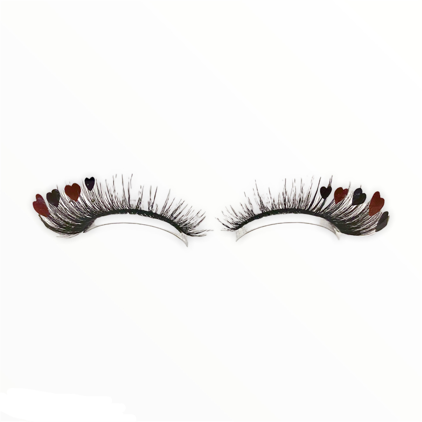 Orange/Black Heart Design Lash